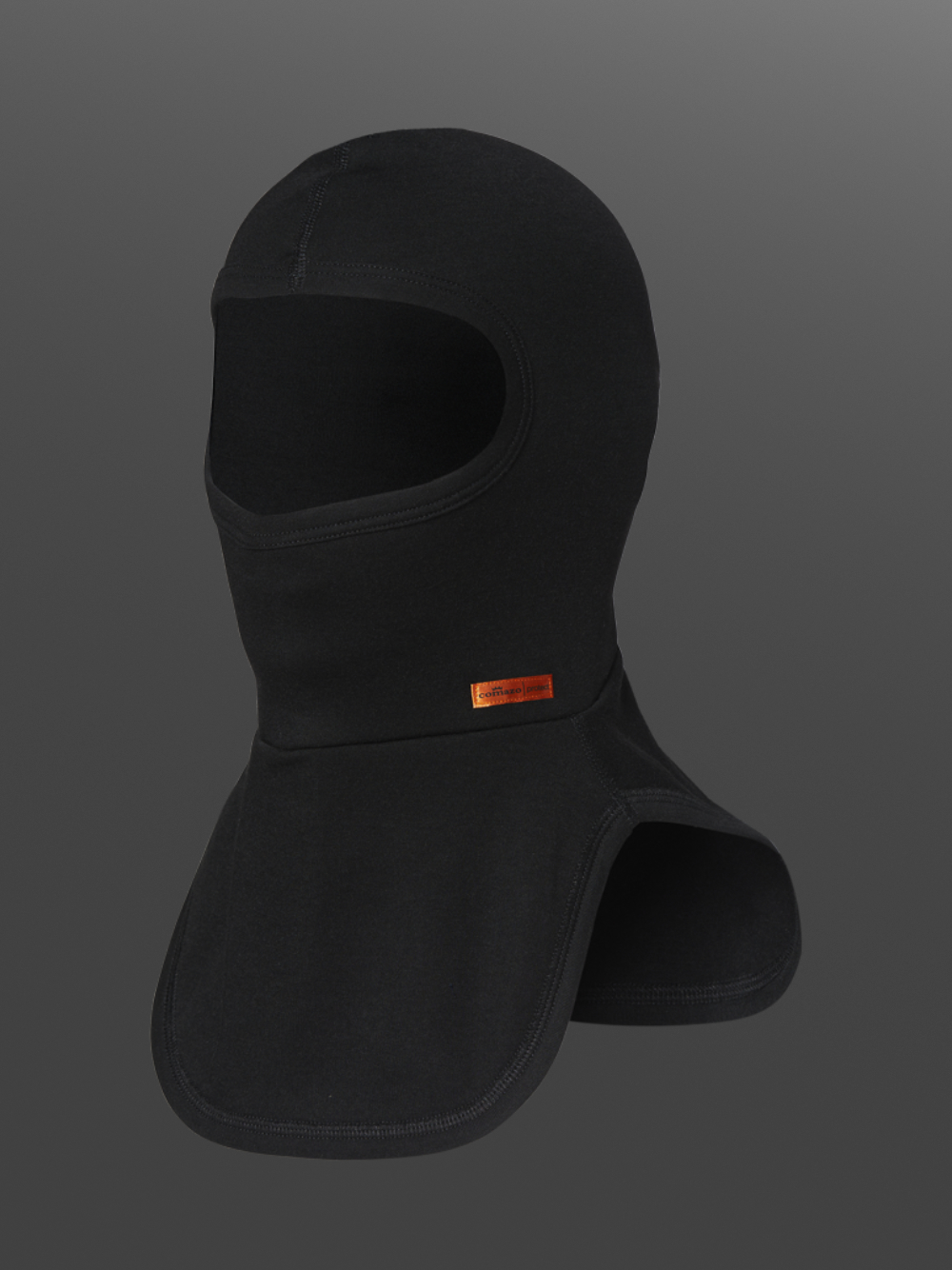 2-lagige Flammschutz Haube "Ballerinenform" Comazo Protect Farbe Schwarz Produktbild Vorderansicht 2-lagige Flammschutz Haube "Ballerinenform" Comazo Protect Farbe Schwarz