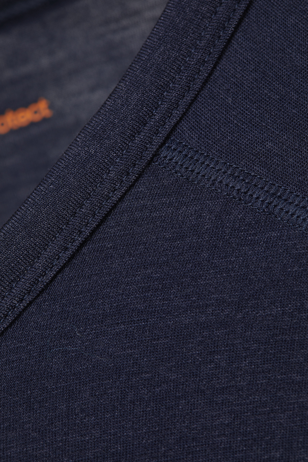 Comazo protect Durable Merino Wool Short Sleeve Shirt in Navy Close-up Image 2: Durable Merino Wool Short Sleeve Shirt by Comazo Protect in Navy