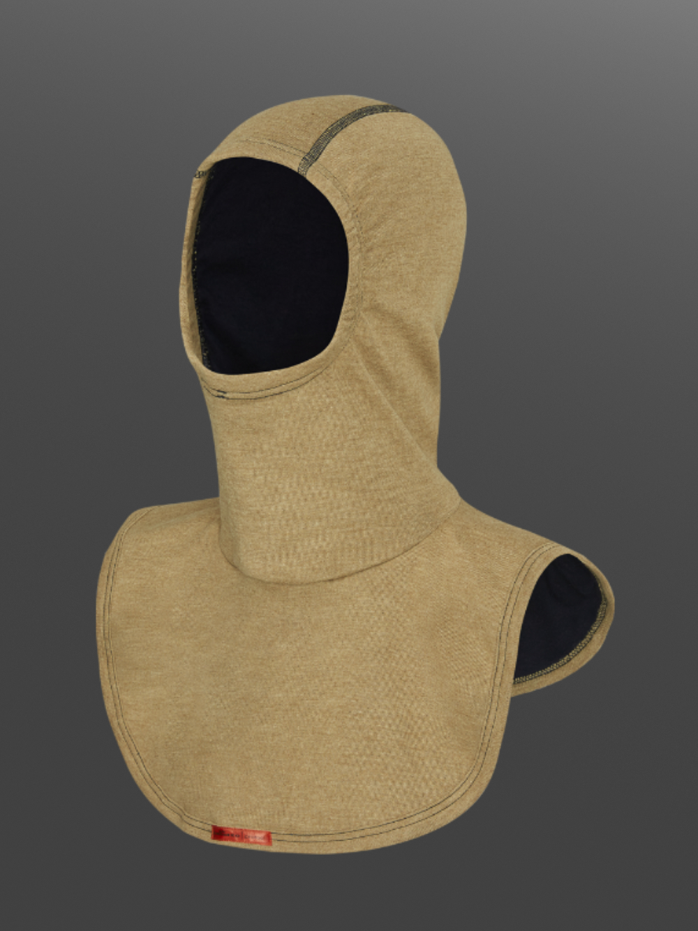2-lagige Flammschutz Haube PBI ohne Schulternaht Farbe Gold/Beige Produktbild Vorderansicht 2-lagige Flammschutz Haube PBI ohne Schulternaht Farbe Gold/Beige
