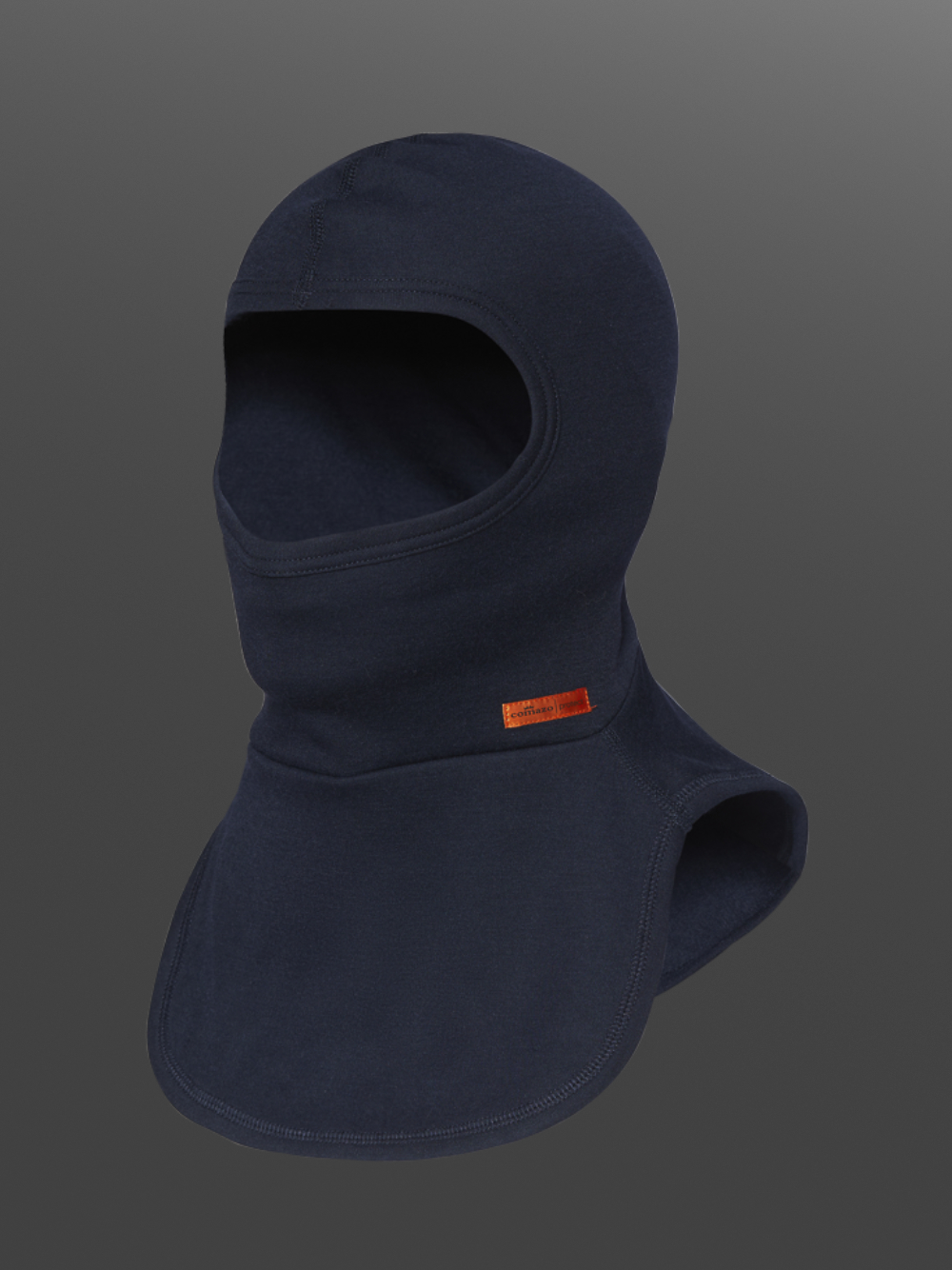 2-lagige Flammschutz Haube "Ballerinenform" Comazo Protect Farbe Marine Produktbild Vorderansicht 2-lagige Flammschutz Haube "Ballerinenform" Comazo Protect Farbe Marine