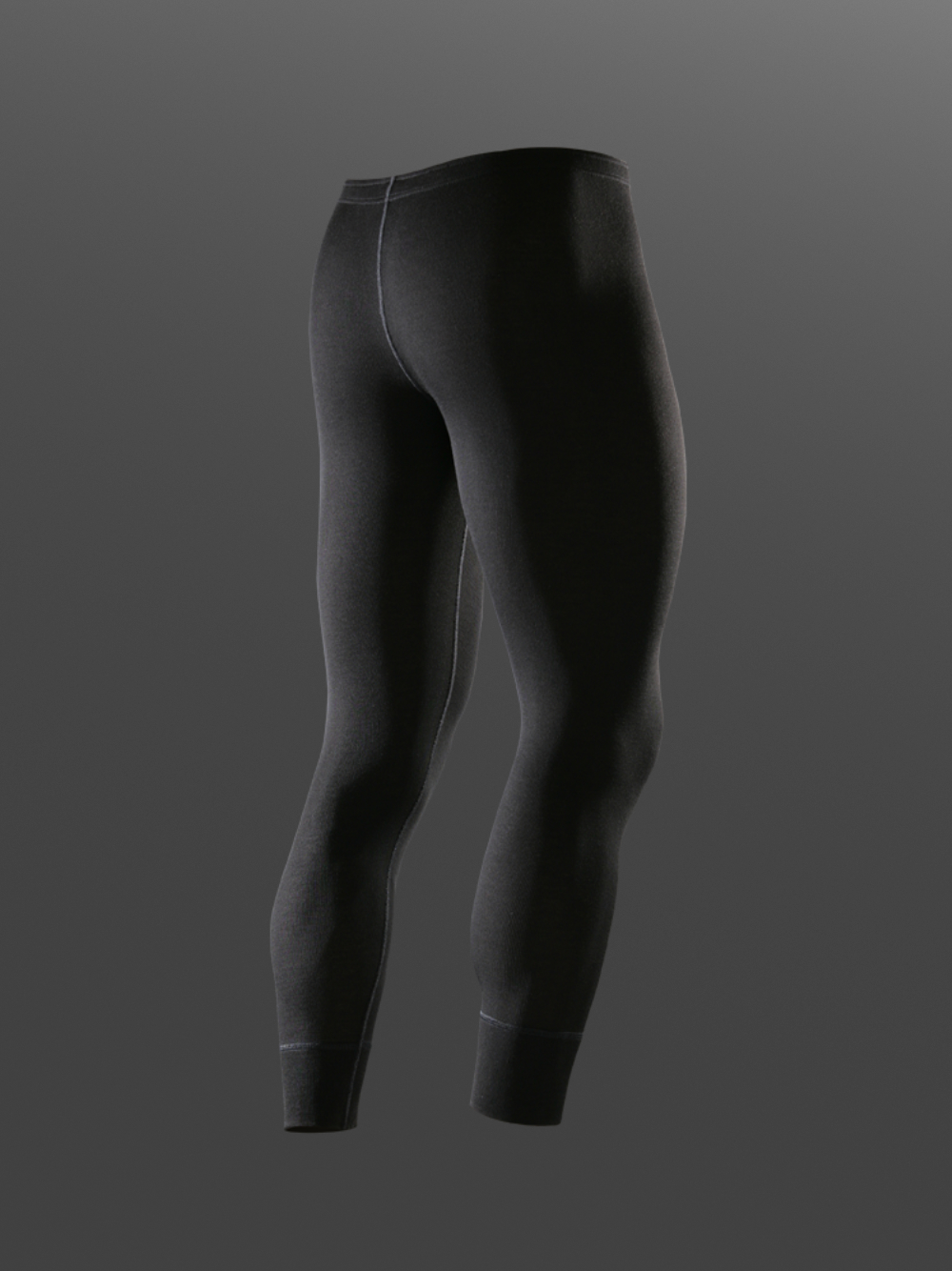 Merino wool functional pants (mulesing-free) by Comazo Protect in black color. Product image back view Merino wool functional pants (mulesing-free) by Comazo Protect in black color.