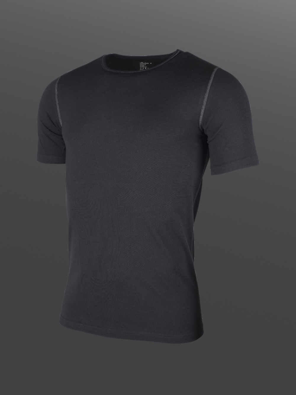 Comazo Protect men's short-sleeved functional shirt "warm & clima" in black Product Image Front View: Comazo Protect Men's Functional Shirt Short Sleeve "warm & clima" in Black