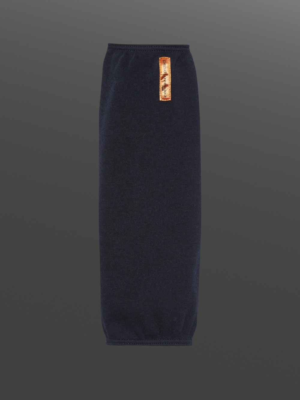 Flammhemmender Brillenschutz mit Klettverschluss Farbe Schwarz/Blau Produktbild Vorderansicht Flammhemmender Brillenschutz mit Klettverschluss Farbe Schwarz/Blau