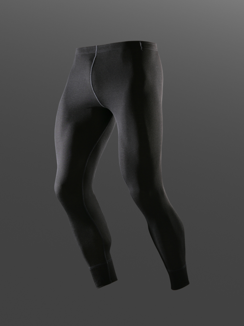 Merino wool functional pants (mulesing-free) by Comazo Protect in black color. Product image front view Merino wool functional pants (mulesing-free) by Comazo Protect in black color.