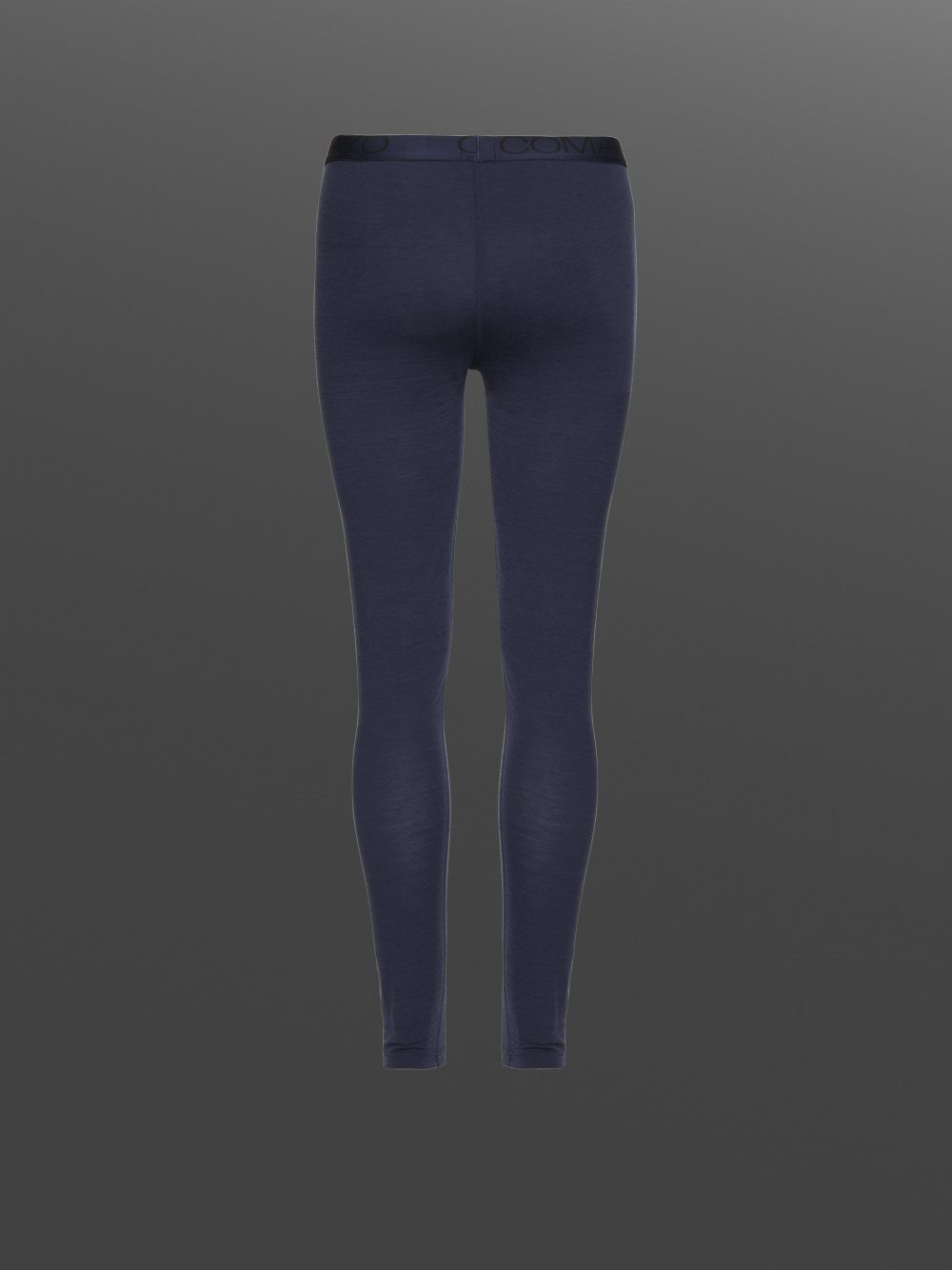 Functional pants made of 100% merino wool for women by Comazo Protect, color navy. Product image back view: Functional pants made of 100% merino wool for women by Comazo Protect, color navy.
