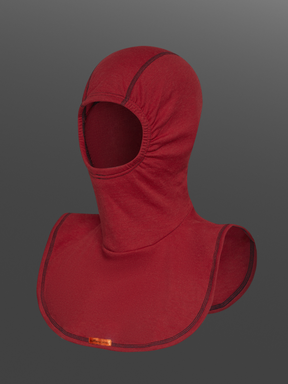 2-lagige Flammschutz Haube ohne Schulternaht von Comazo Protect Farbe Rot Produktbild Vorderansicht 2-lagige Flammschutz Haube ohne Schulternaht von Comazo Protect Farbe Rot