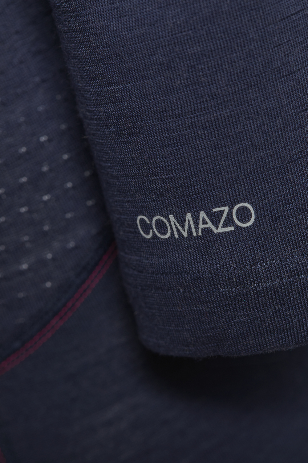 Detailbild Merinowolle-Shirt langarm von Comazo in der Farbe Navy aus 100% mulesing-freier Schurwolle mit Mesh-Einsätzen