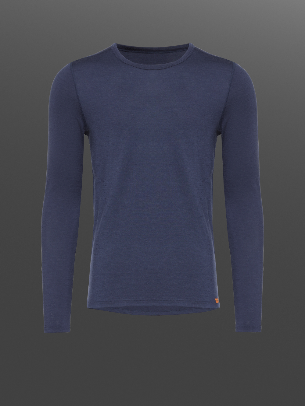 Functional shirt made of 100% merino wool for men by Comazo Protect, color navy. Product image front view: Functional shirt made of 100% merino wool for men by Comazo Protect, color navy.