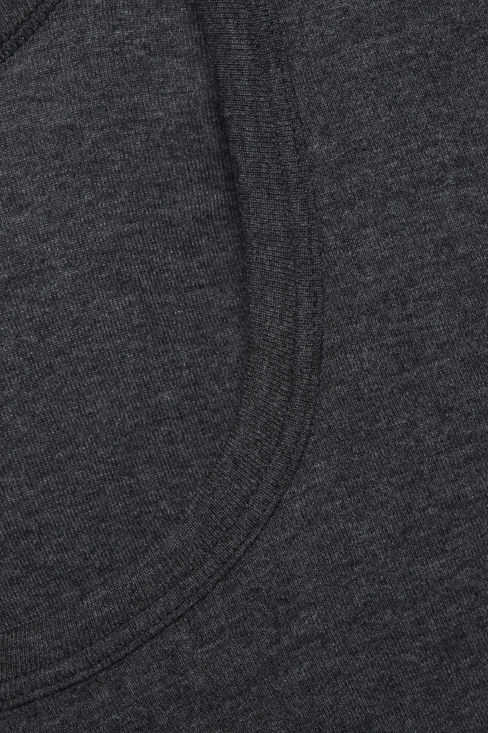 1/4-sleeve shirt by Comazo Protect in dark gray melange color. Detail image 1/4-sleeve shirt by Comazo Protect in dark gray melange color.