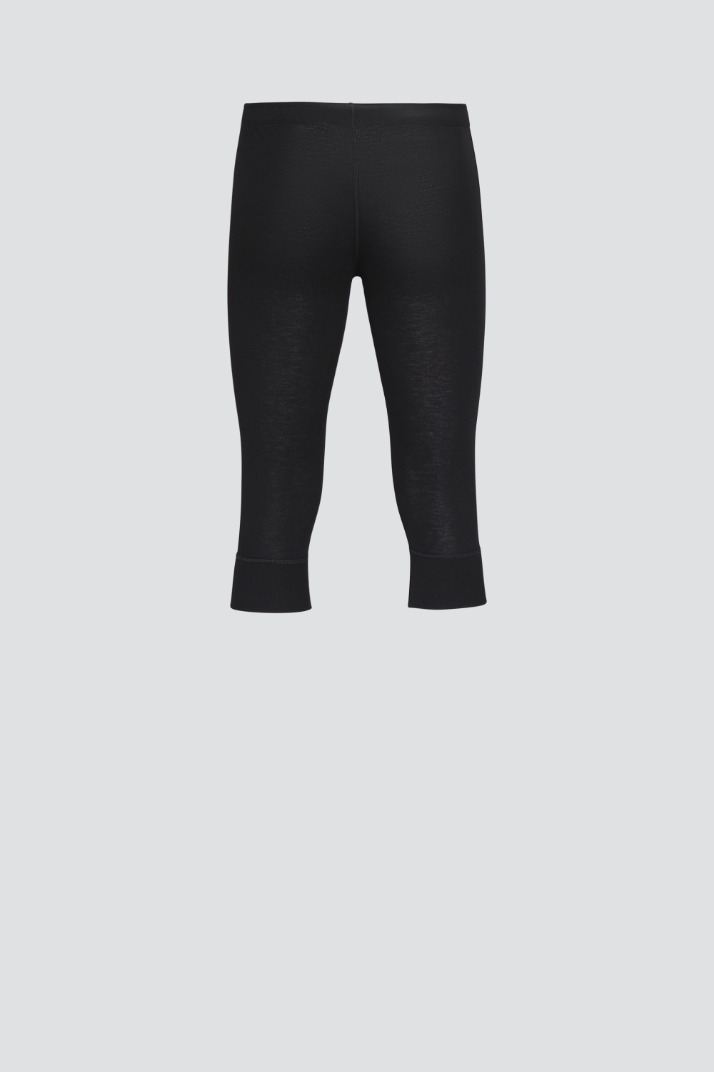 Comazo Unisex 3/4 Funktionshose "warm extra" Farbe Schwarz Produktbild Rückansicht Unisex 3/4 Funktionshose "warm extra" von Comazo in der Farbe Schwarz mit angerauter Innenseite zur optimalen Wärmespeicherung und schnelltrocknendem Funktionsmaterial dank sehr gutem Feuchtigkeitstransport