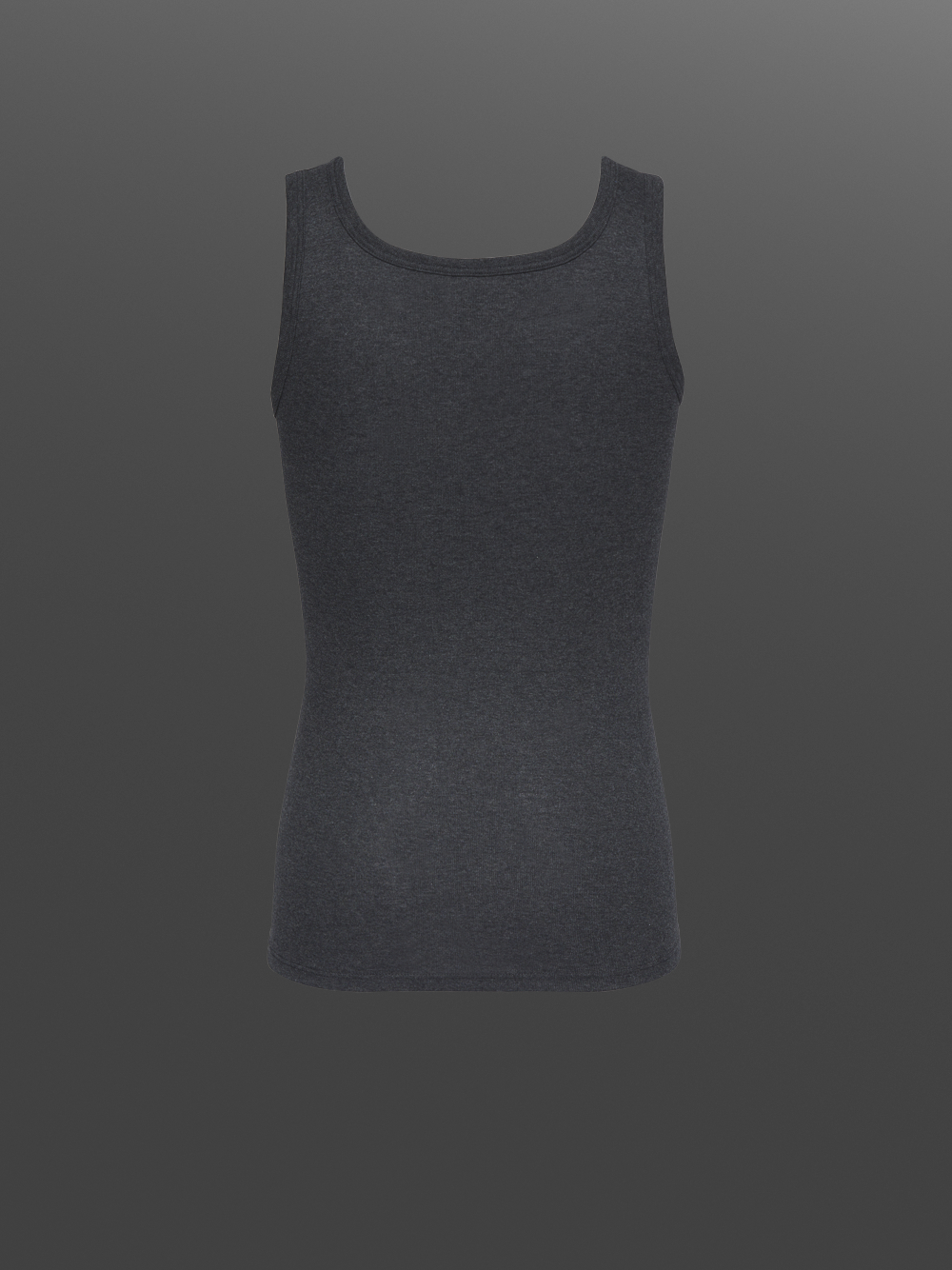 Undershirt by Comazo Protect in dark gray melange color. Product image back view Undershirt by Comazo Protect in dark gray melange color.