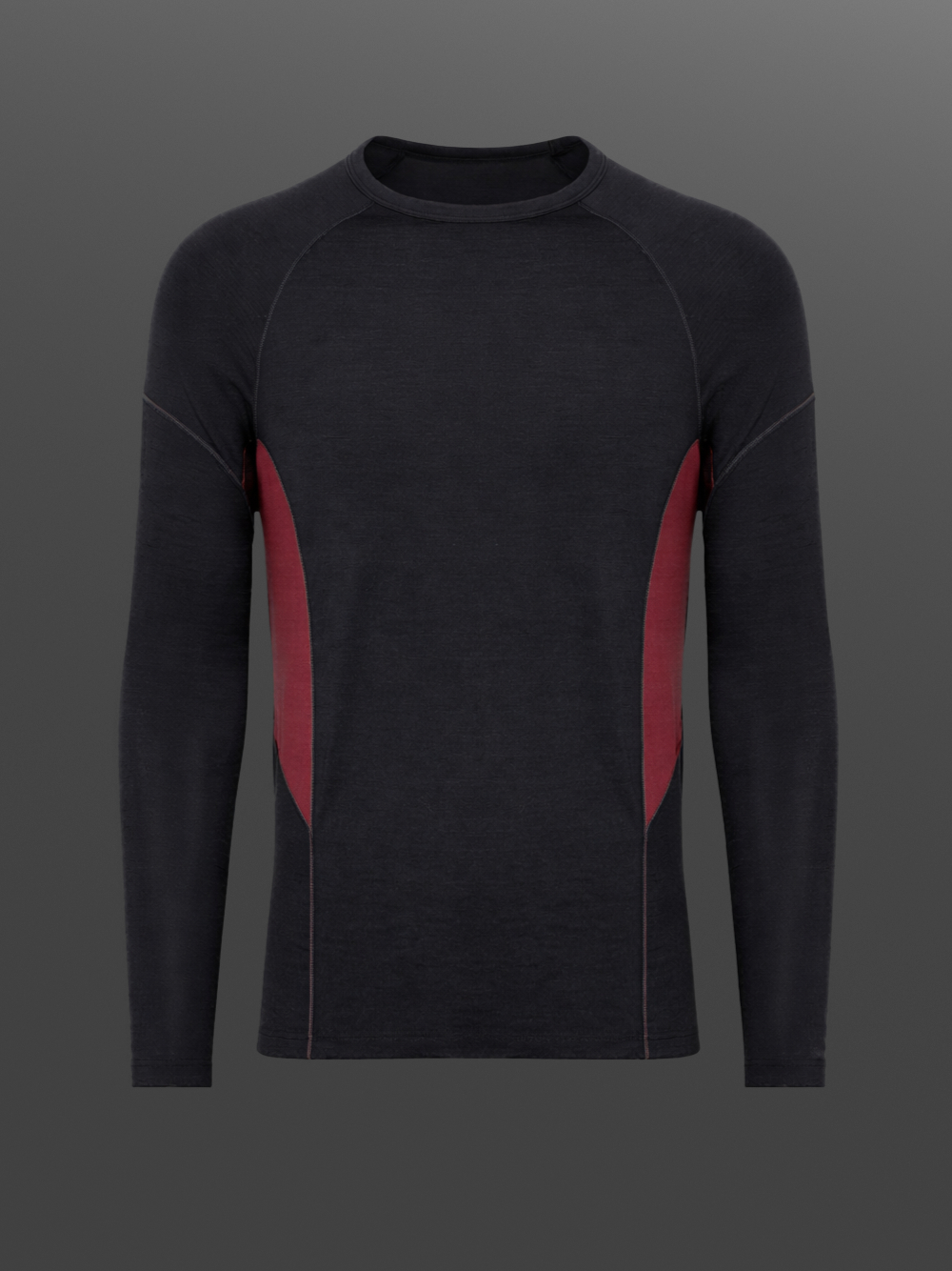 100 % Merinowolle-Shirt langarm | 190 g/m² | Hervorragendes Sweatmanagement dank integrierten Mesh-Einsätzen