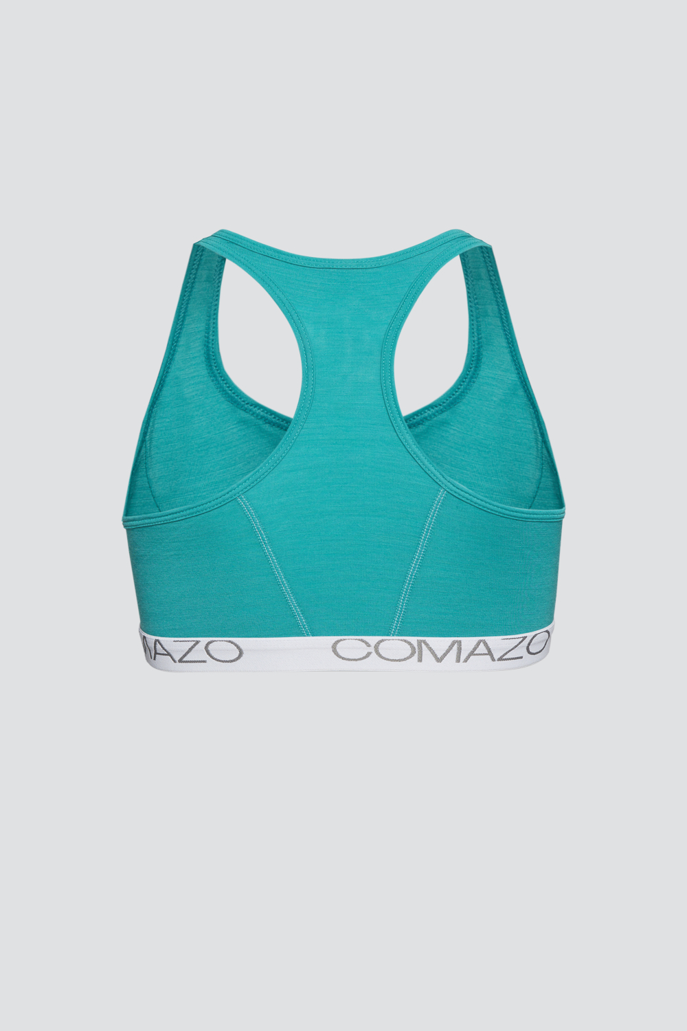 Produktbild Rückansicht Bustier aus mulesing-free Merinowolle von Comazo in der Farbe Mint