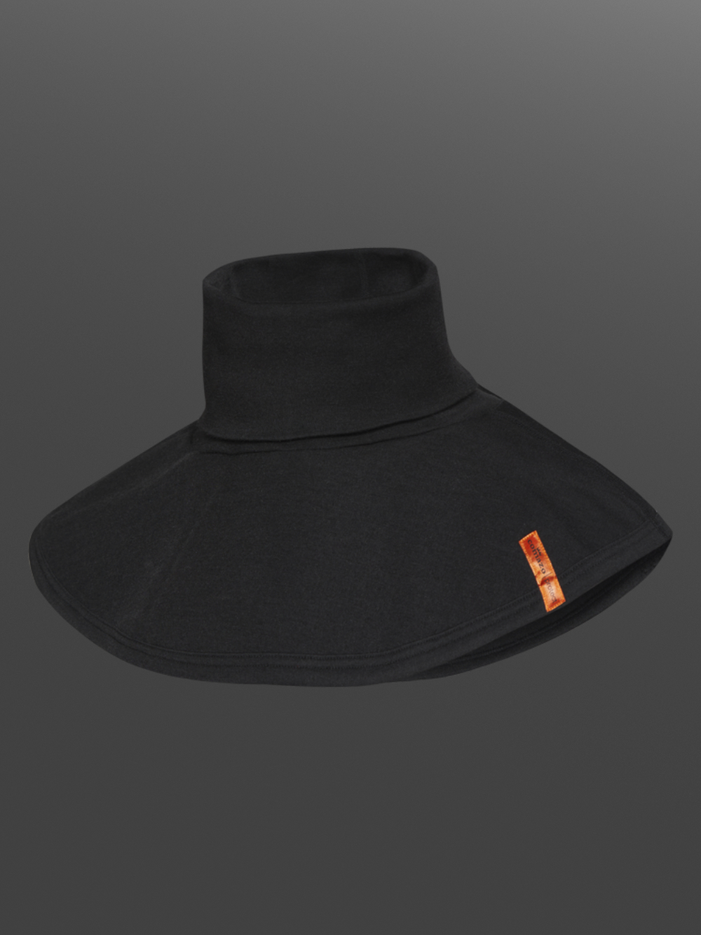 Flame Protection Neck Collar by Comazo Protect in Black Product Image Front View: Flame Protection Neck Collar by Comazo Protect in Black