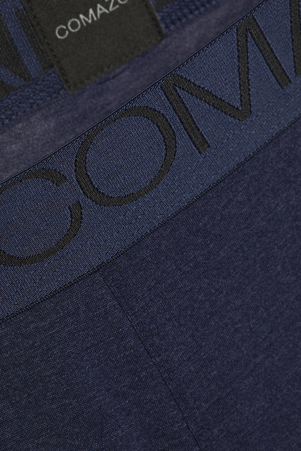 Durable Merino Wool Trunks by Comazo Protect in Navy Close-up Image: Durable Merino Wool Trunks by Comazo Protect in Navy