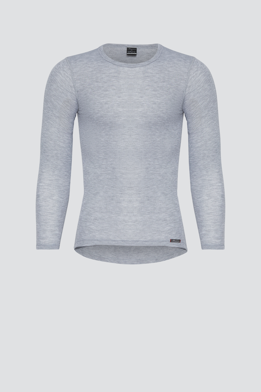 Comazo Unisex Functional Shirt "warm extra" Long Sleeve in Grey Mélange Product Image Front View: Unisex Functional Shirt "warm extra" Long Sleeve by Comazo in Grey Mélange