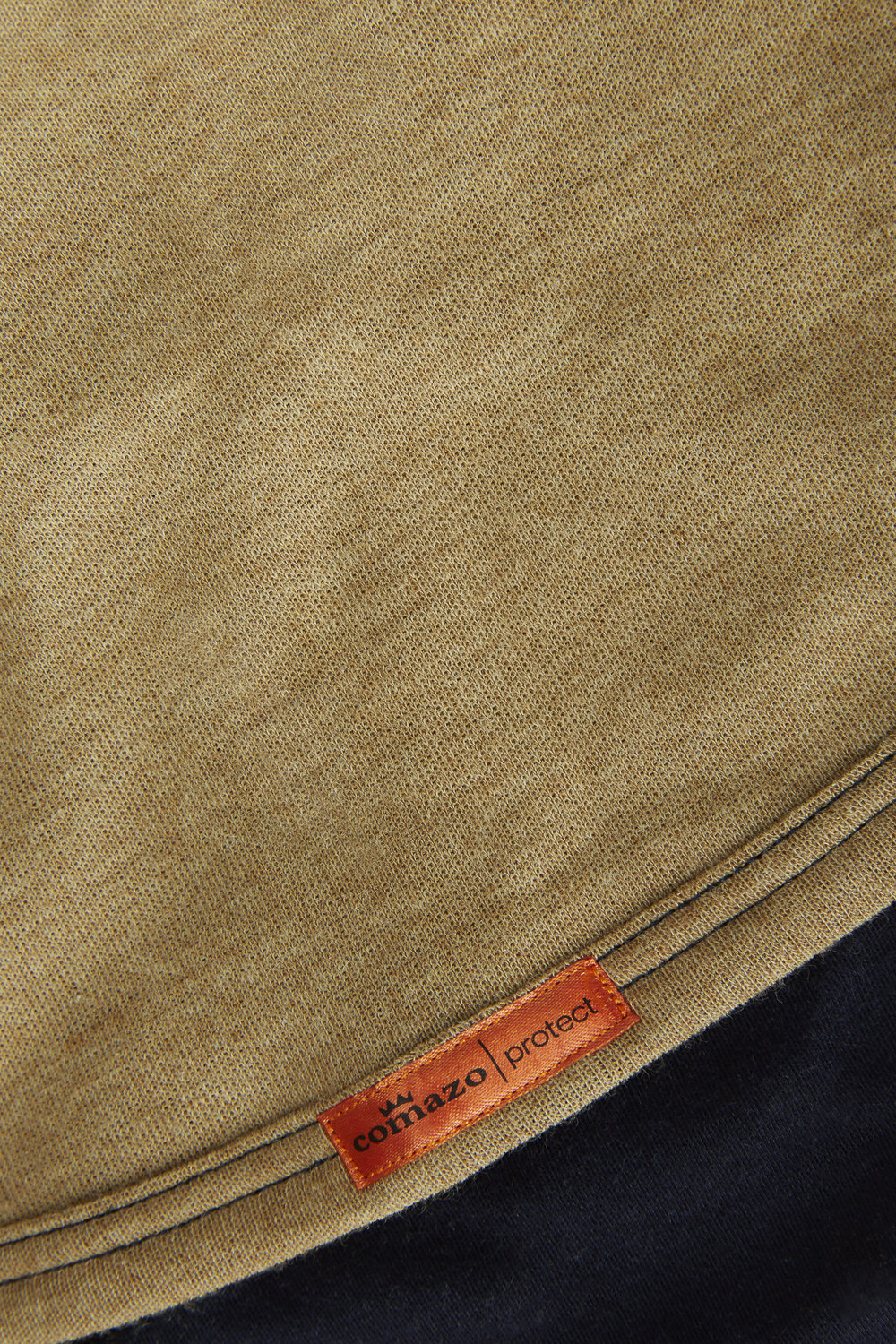 2-layer flame retardant hood PBI without shoulder seam, color gold/beige. Detail image: 2-layer flame retardant hood PBI without shoulder seam, color gold/beige.