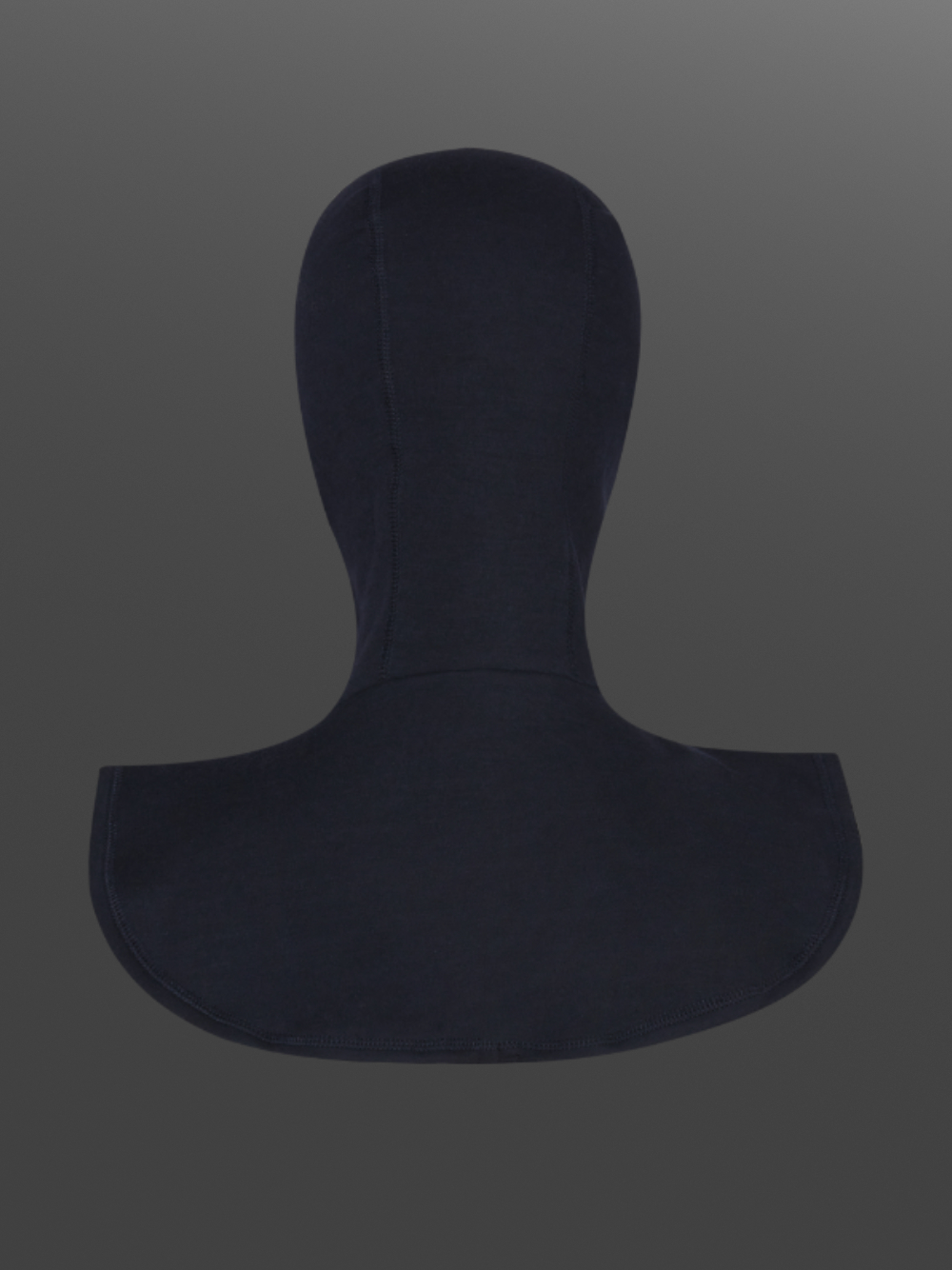 2-lagige Flammschutz Haube ohne Schulternaht von Comazo Protect Farbe Marine Produktbild Rückansicht 2-lagige Flammschutz Haube ohne Schulternaht von Comazo Protect Farbe Marine