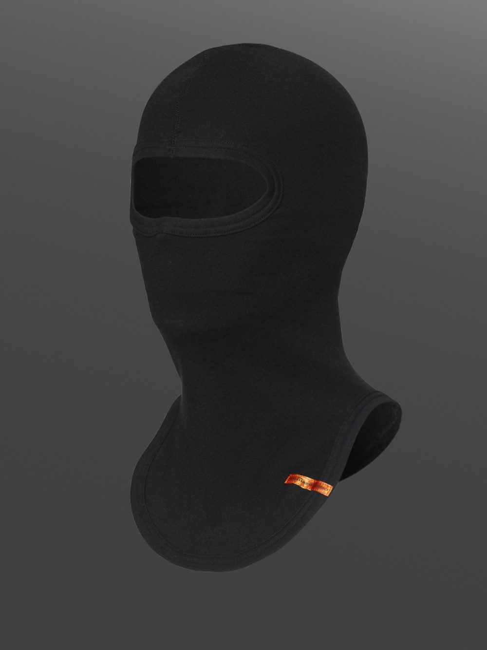 1-lagige Flammschutz Haube mit Flachnähten von Comazo Protect Farbe Schwarz Produktbild Vorderansicht 1-lagige Flammschutz Haube mit Flachnähten von Comazo Protect Farbe Schwarz