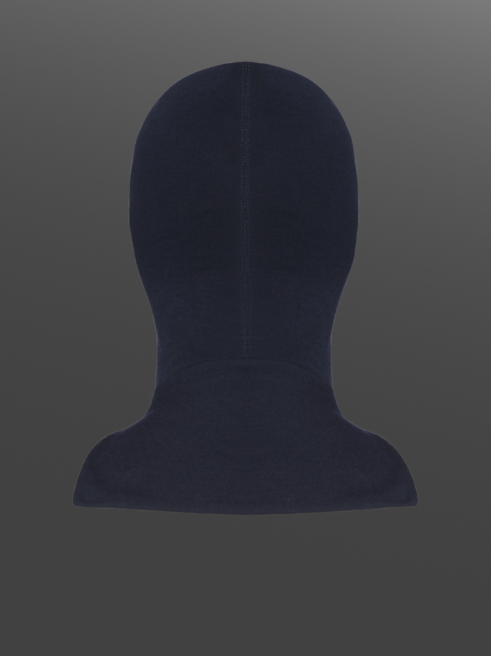 2-lagige Flammschutz Haube "Geteilter Hals" von Comazo Protect Farbe Marine Produktbild Rückansicht 2-lagige Flammschutz Haube "Geteilter Hals" von Comazo Protect Farbe Marine