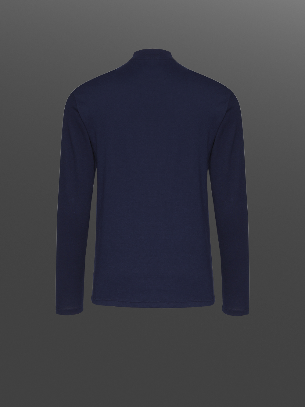 Long-sleeve shirt made from two-layer material by Comazo Protect in navy color. Product image back view Long-sleeve shirt made from two-layer material by Comazo Protect in navy color.