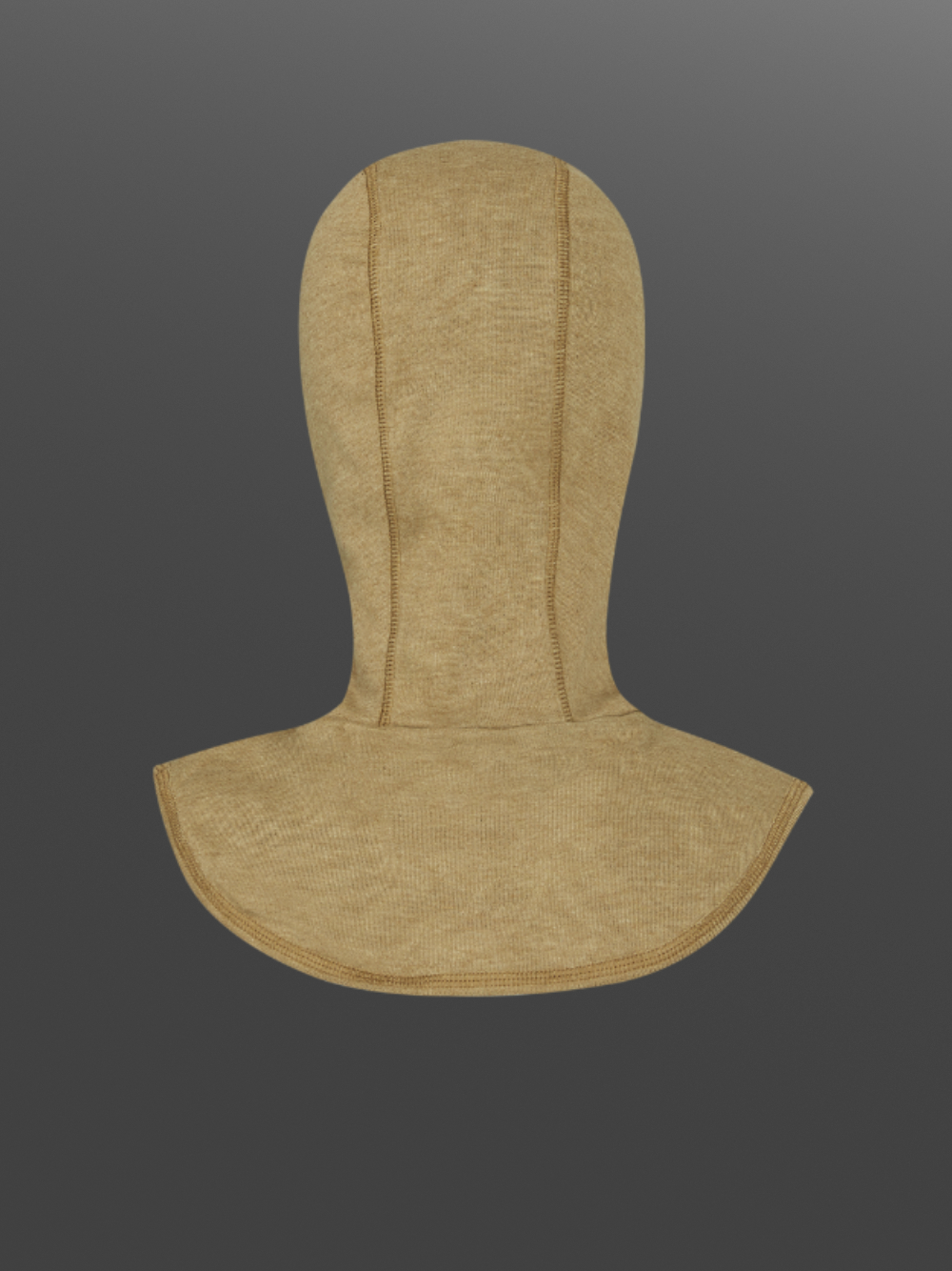 2-layer flame retardant hood PBI, color gold/beige. Product image back view: 2-layer flame retardant hood PBI, color gold/beige.