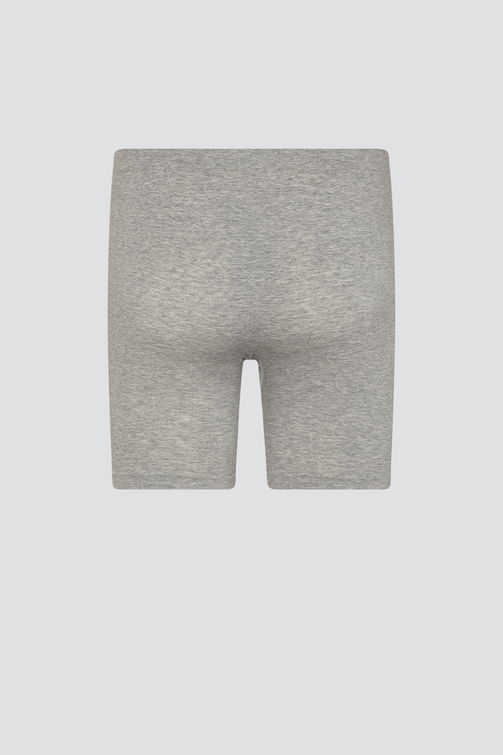 Comazo men's seamless pants with longer legs, color grey melange. Product image rear view: seamless pants with longer legs by Comazo in grey melange color.