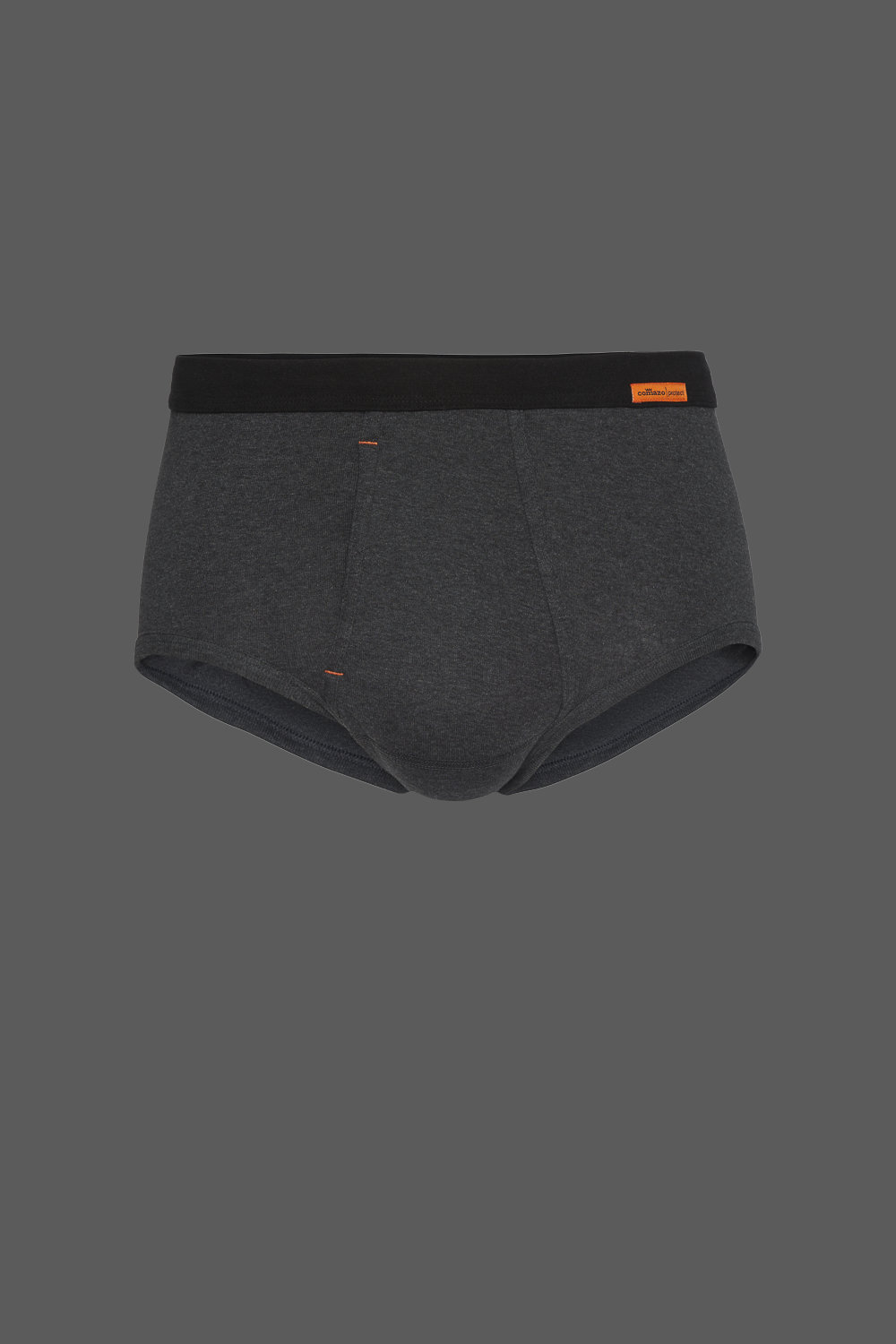 Slip mit Eingriff von Comazo Protect Farbe Dunkelgrau-Melange Produktbild Vorderansicht Slip mit Eingriff von Comazo Protect Farbe Dunkelgrau-Melange