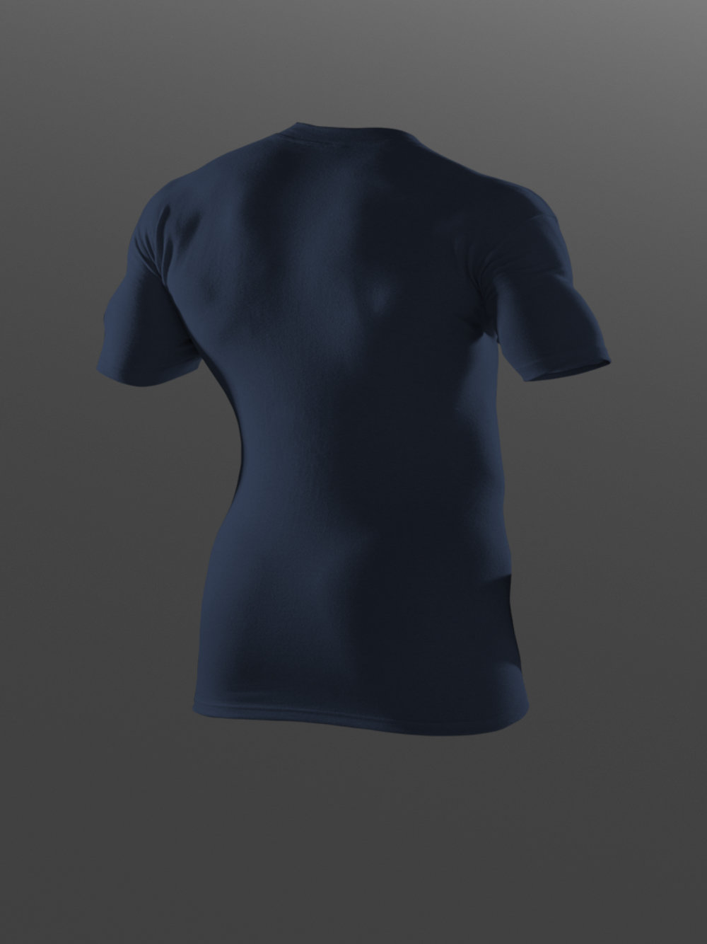 Short Sleeve Shirt made of Two-Layer Material by Comazo Protect in Navy Product Image Back View: Short Sleeve Shirt made of Two-Layer Material by Comazo Protect in Navy