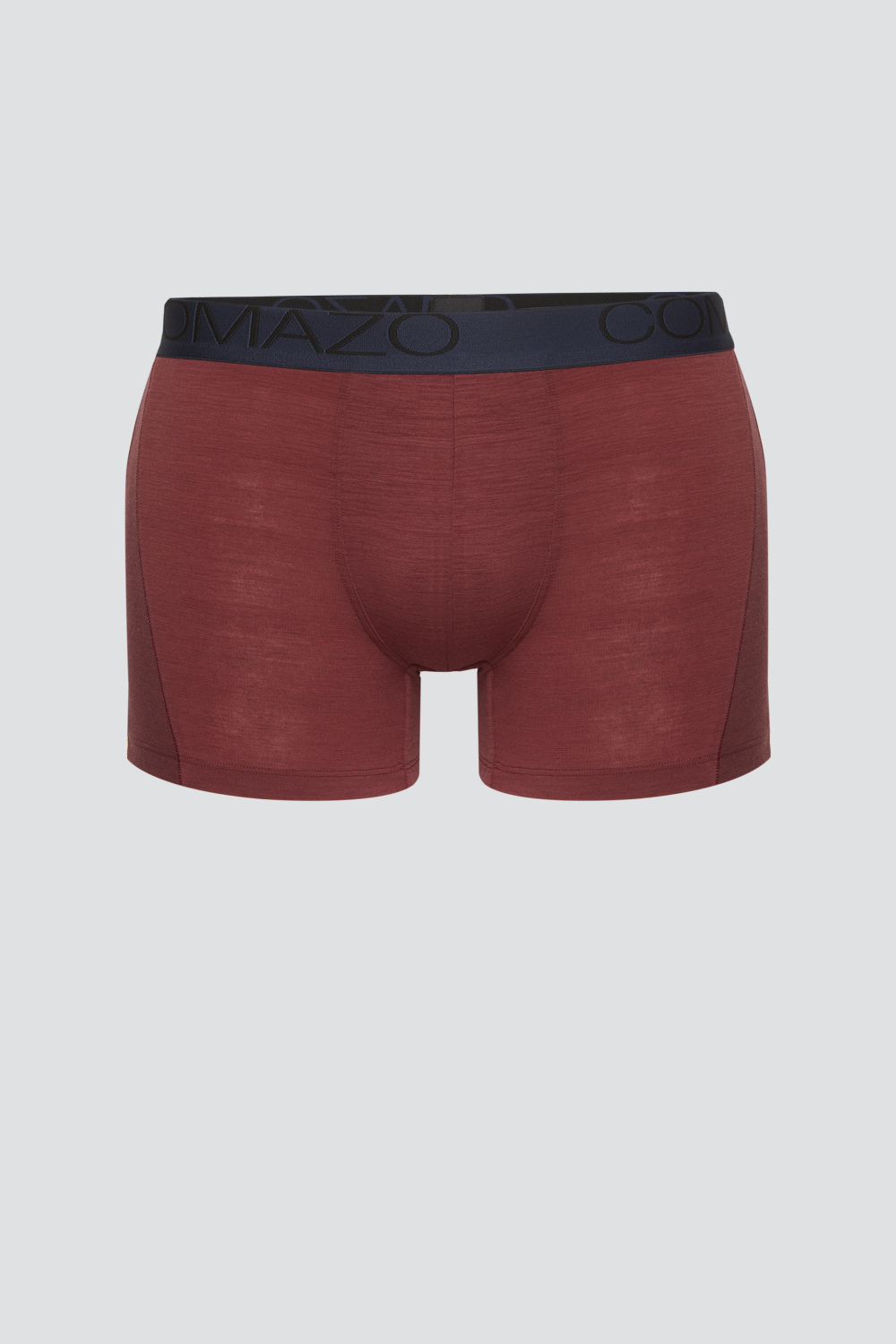 Comazo men's trunks made of merino wool in merlot/porto Product image front view Comazo men's trunks made of merino wool in merlot/porto