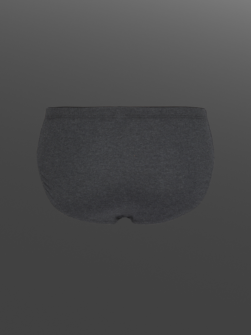 Briefs by Comazo Protect in dark gray melange color. Product image back view Briefs by Comazo Protect in dark gray melange color.