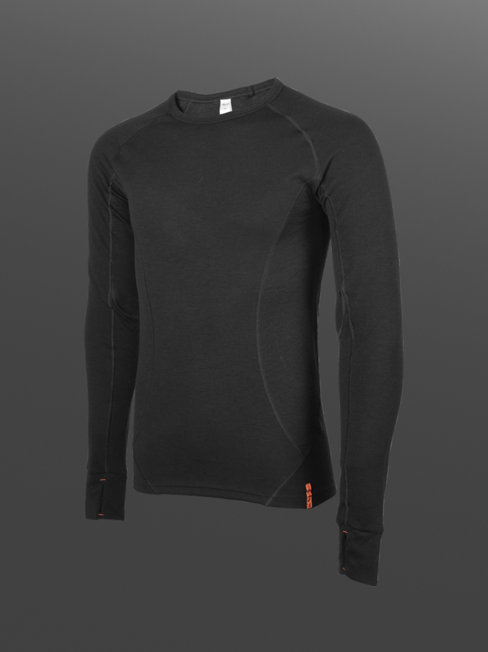 Functional shirt with mulesing-free merino wool by Comazo Protect, color black Product image front view Functional shirt with mulesing-free merino wool by Comazo Protect, color black