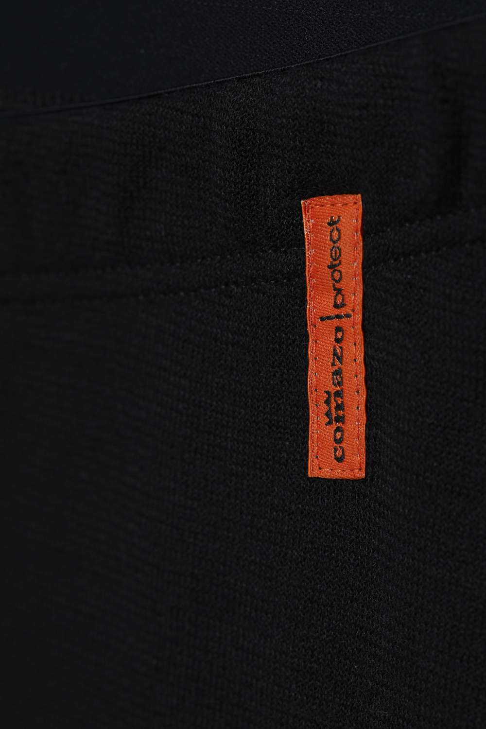 Merino wool functional pants (mulesing-free) by Comazo Protect in black color. Detail image Merino wool functional pants (mulesing-free) by Comazo Protect in black color.