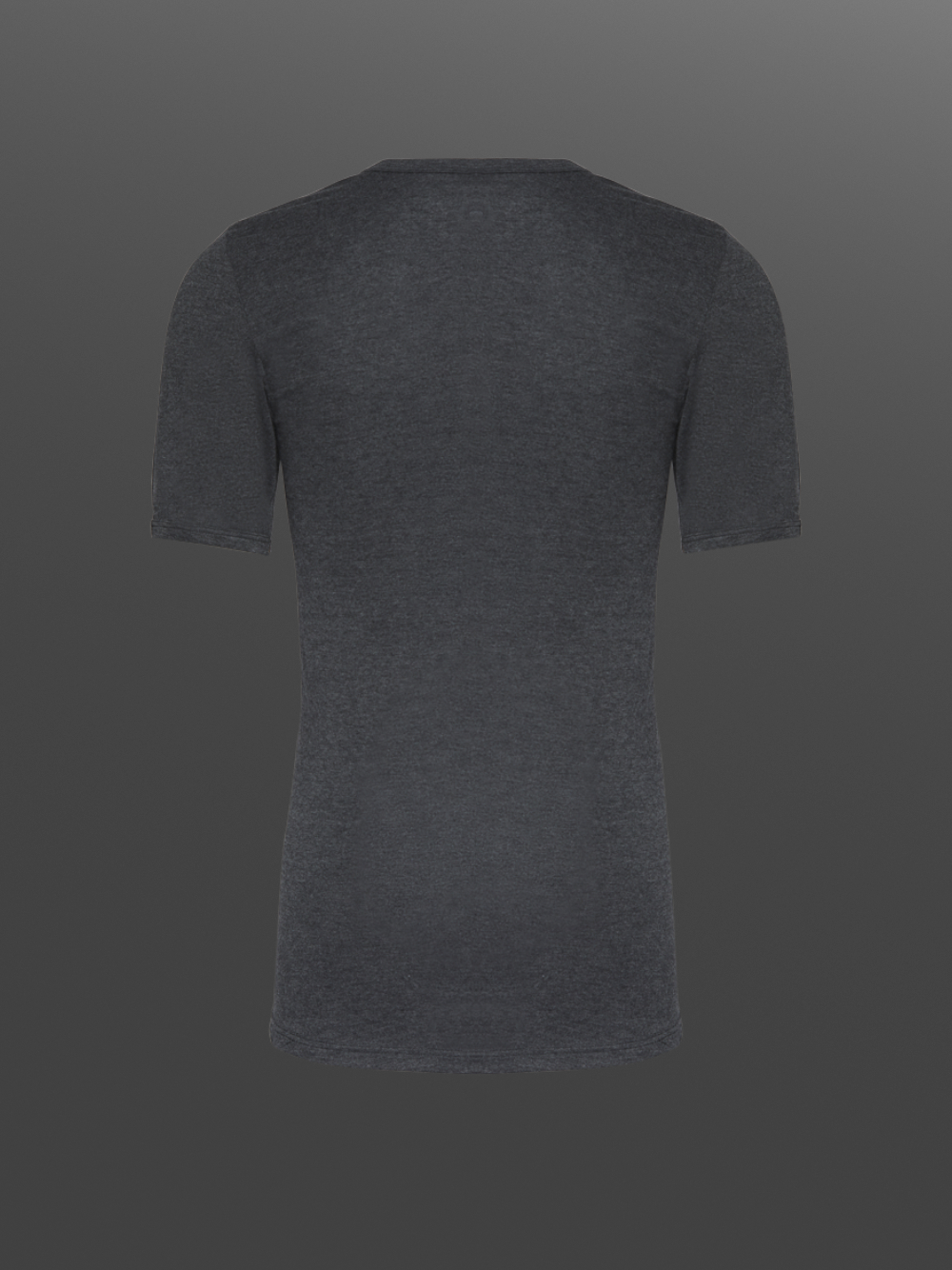 1/4-sleeve shirt by Comazo Protect in dark gray melange color. Product image back view 1/4-sleeve shirt by Comazo Protect in dark gray melange color.