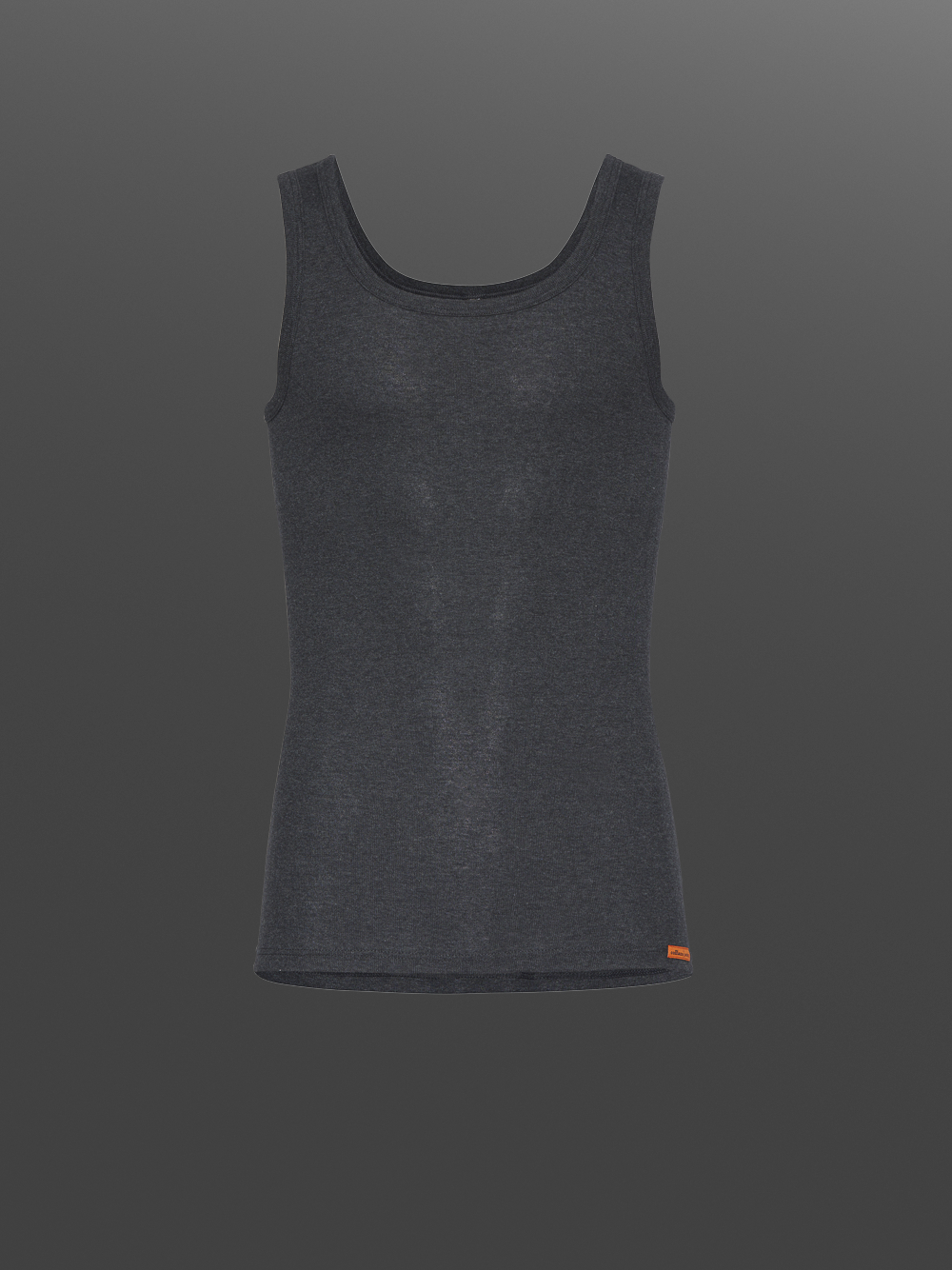 Undershirt by Comazo Protect in dark gray melange color. Product image front view Undershirt by Comazo Protect in dark gray melange color.