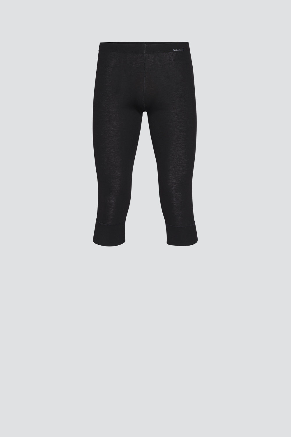 Comazo Unisex 3/4 Funktionshose "warm extra" Farbe Schwarz Produktbild Vorderansicht Unisex 3/4 Funktionshose "warm extra" von Comazo in der Farbe Schwarz mit angerauter Innenseite zur optimalen Wärmespeicherung und schnelltrocknendem Funktionsmaterial dank sehr gutem Feuchtigkeitstransport