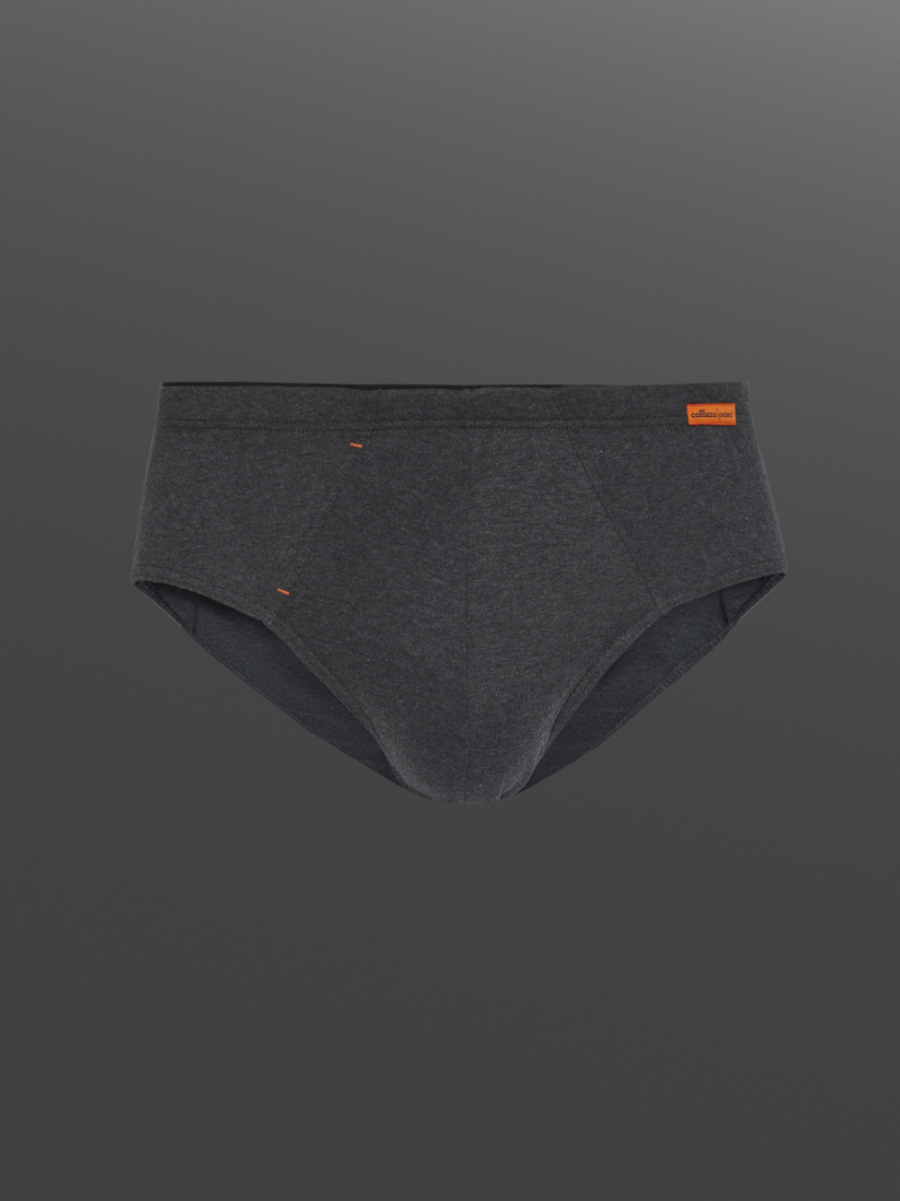 Briefs by Comazo Protect in dark gray melange color. Product image front view Briefs by Comazo Protect in dark gray melange color.