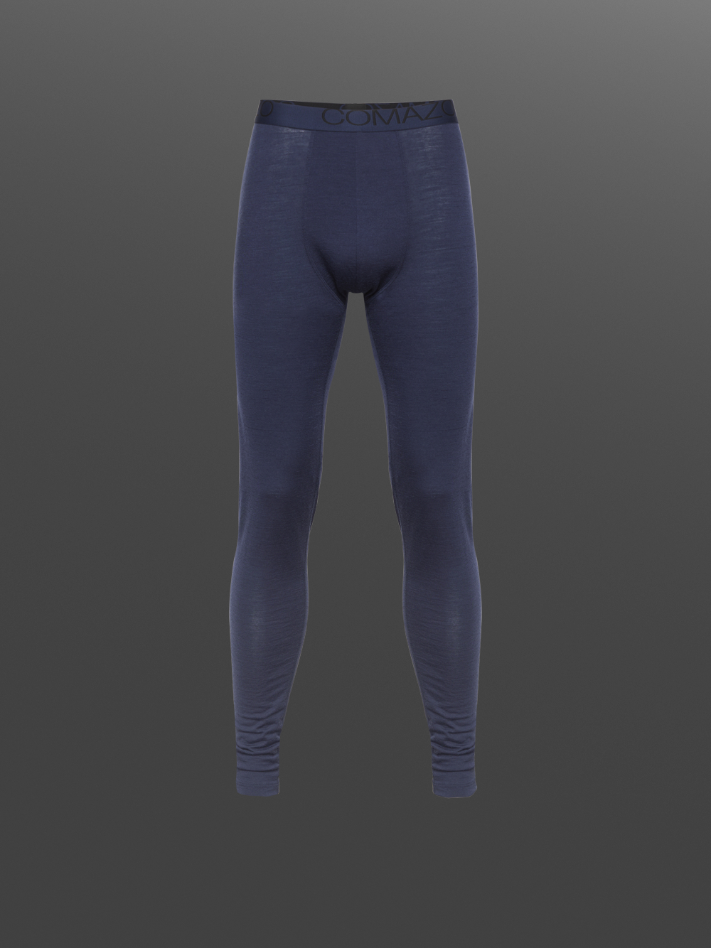 Functional pants made of 100% merino wool for men by Comazo Protect, color navy. Product image front view: Functional pants made of 100% merino wool for men by Comazo Protect, color navy.