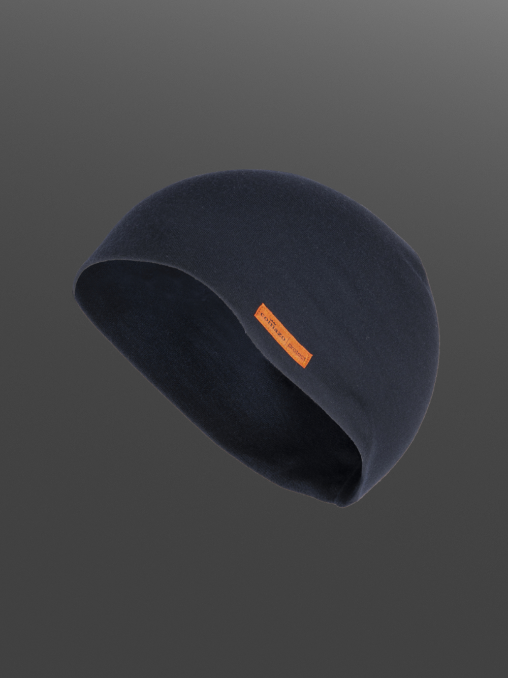 Flame-resistant beanie made with aramid and Lenzing® FR, color navy Product image side view: flame-resistant beanie made with aramid and Lenzing® FR, color navy