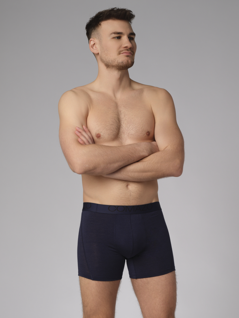 Comazo Herren Trunks aus Merinowolle Farbe Navy