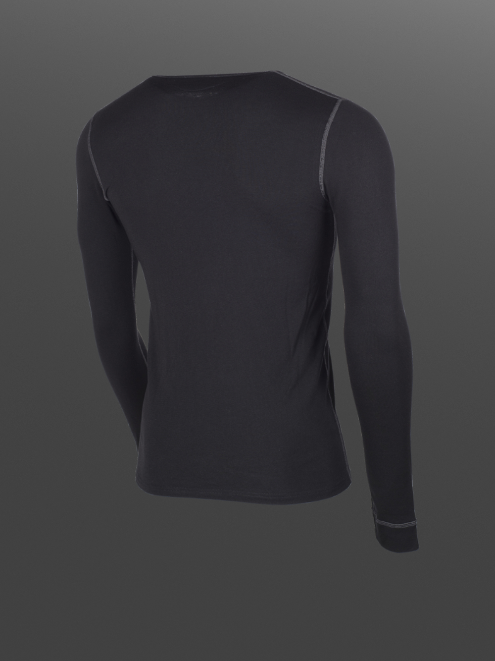 Comazo Protect men's long-sleeved functional shirt "warm & clima" in black Back view product image of Comazo Protect men's long-sleeved functional shirt "warm & clima" in black