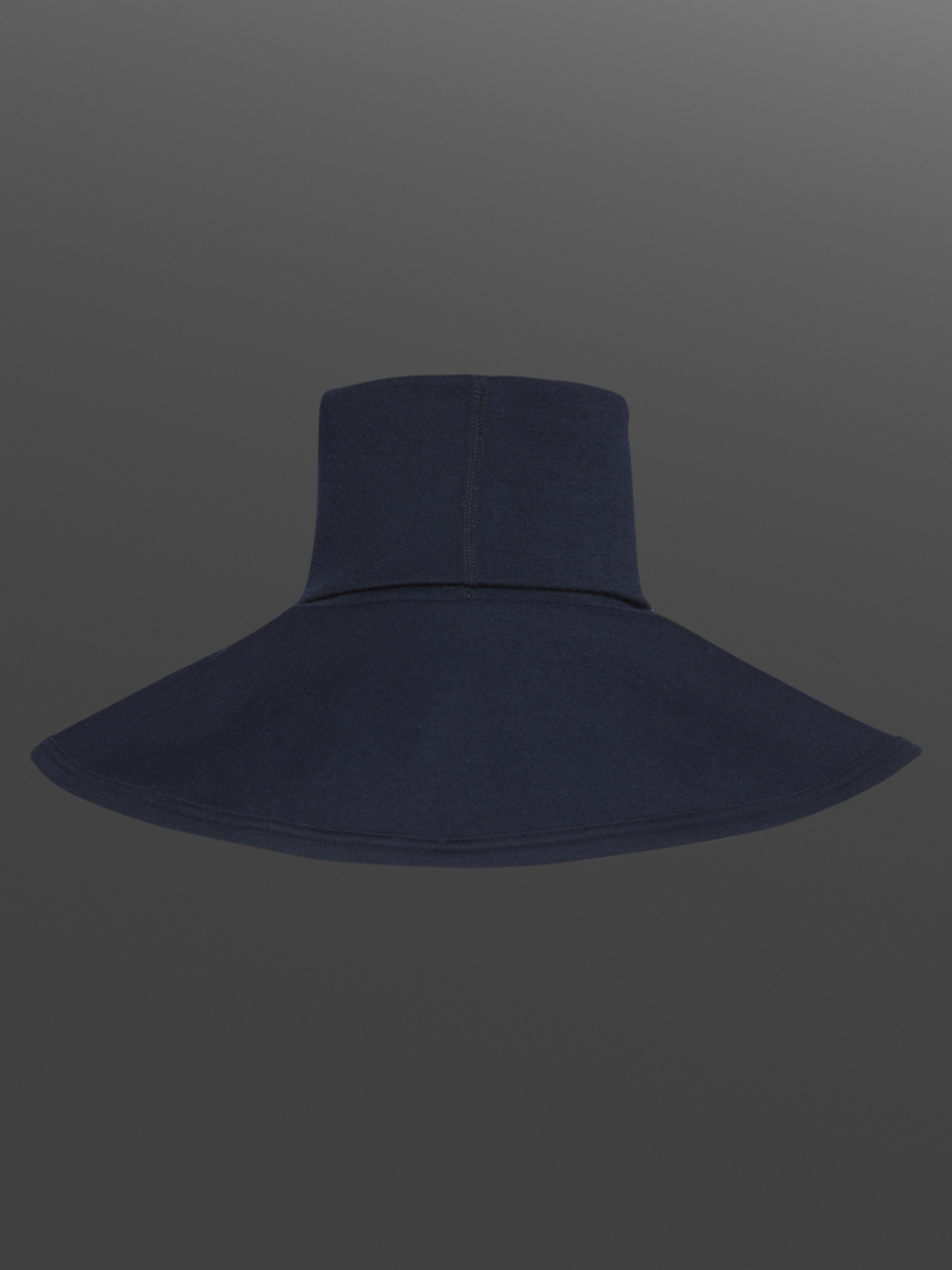 Flammschutz Halscollar von Comazo Protect Farbe Marine Produktbild Rückansicht Flammschutz Halscollar von Comazo Protect Farbe Marine