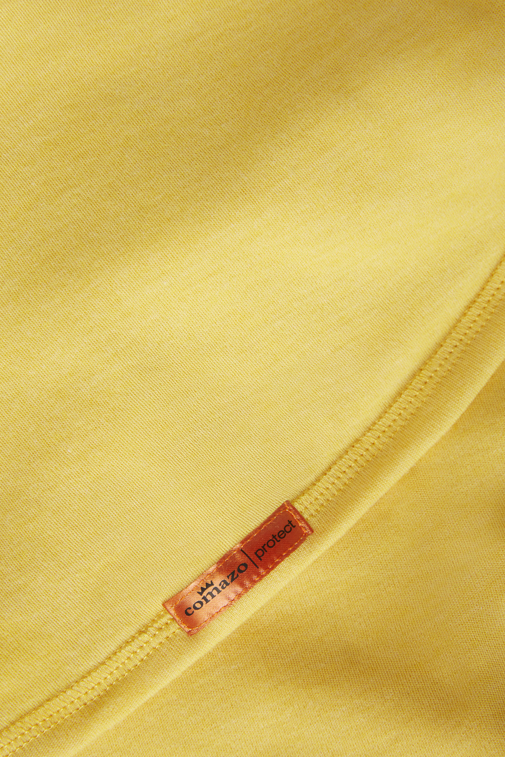 2-layer flame retardant hood without shoulder seam by Comazo Protect, color yellow. Detail image: 2-layer flame retardant hood without shoulder seam by Comazo Protect, color yellow.