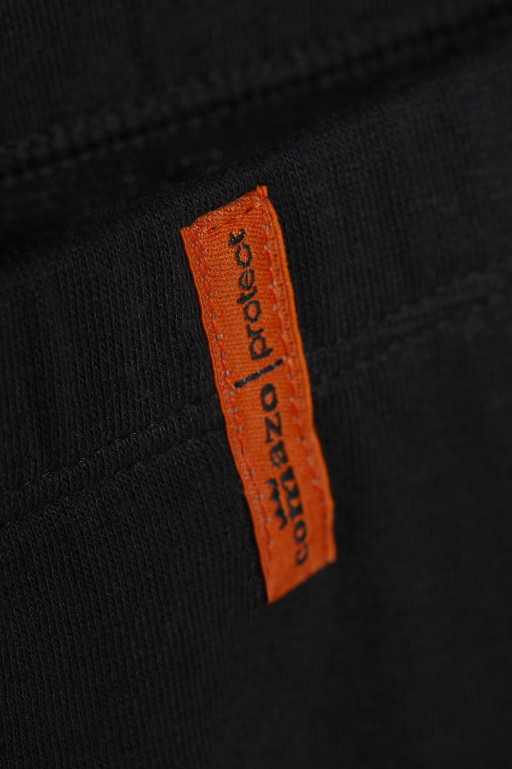 Functional pants made from two-layer material by Comazo Protect in black color. Detail image of functional pants made from two-layer material by Comazo Protect in black color.