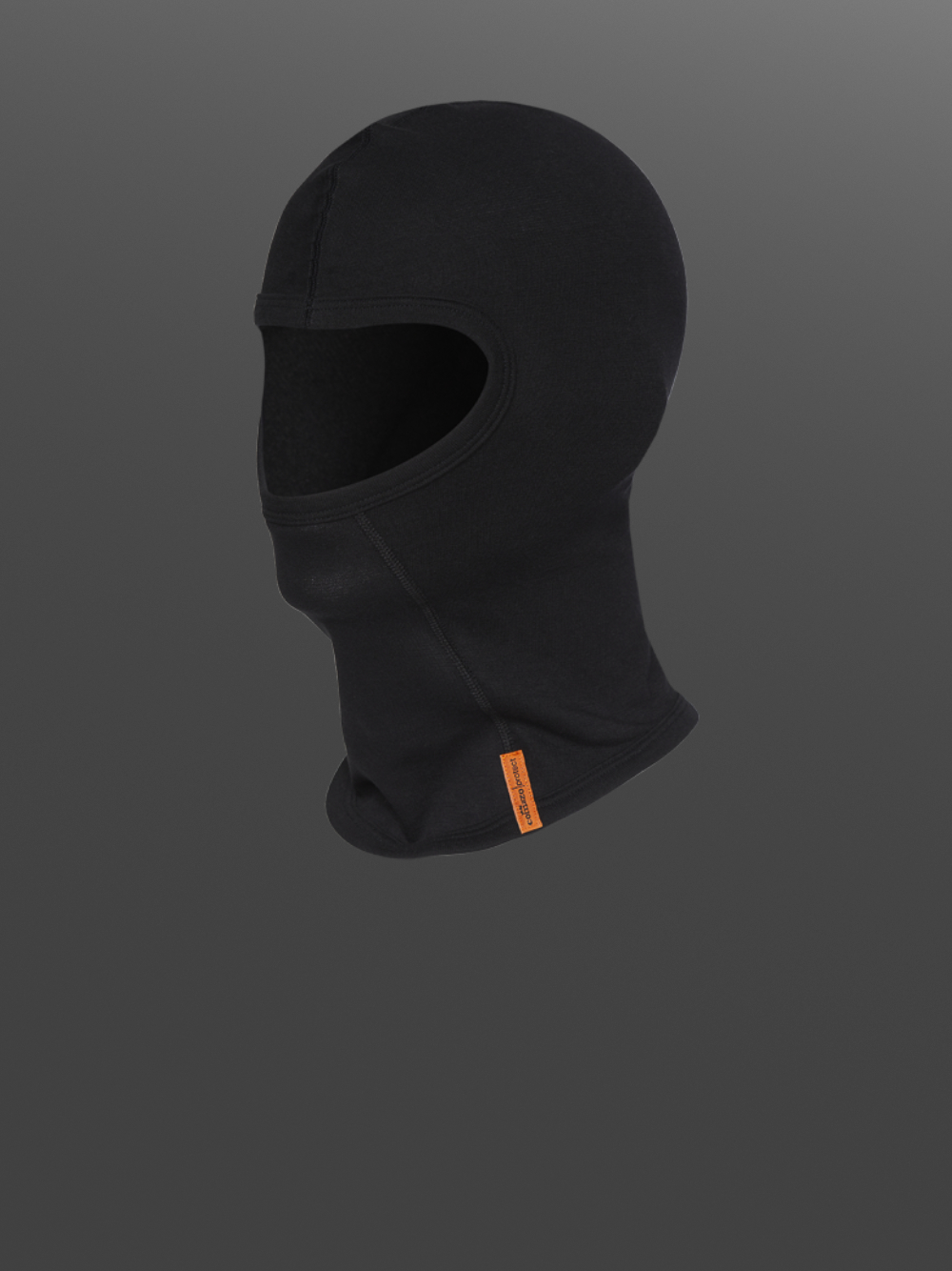 Balaclava made from two-layer material by Comazo Protect in black color. Product image front view Balaclava made from two-layer material by Comazo Protect in black color.