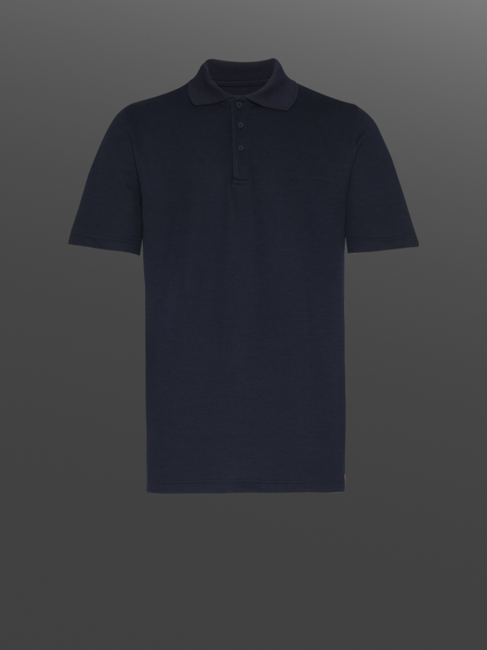 Flame protection short-sleeve polo shirt with practical button placket, color navy Product image front view Flame protection short-sleeve polo shirt with practical button placket, color navy